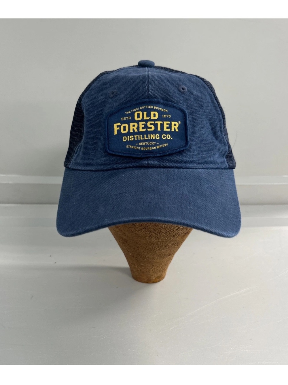Old Forester Distilling Co. Truckers Hat Snapback Blue Kentucky Bourbon Whiskey